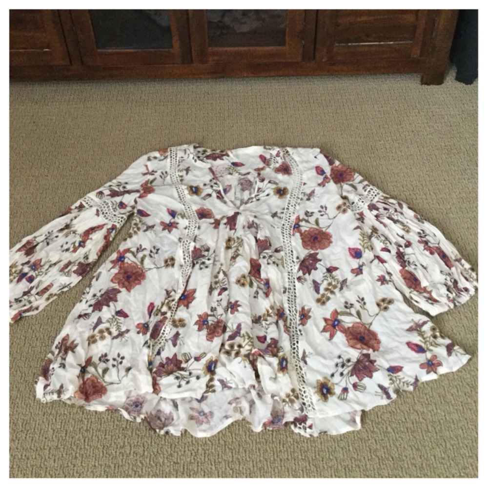 Free People Just The Two Of Us Printed Tunic. NWT. - Picture 7 of 7